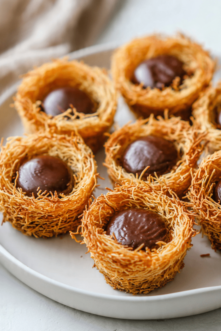 Kunafa Chocolate Stuffed Cups