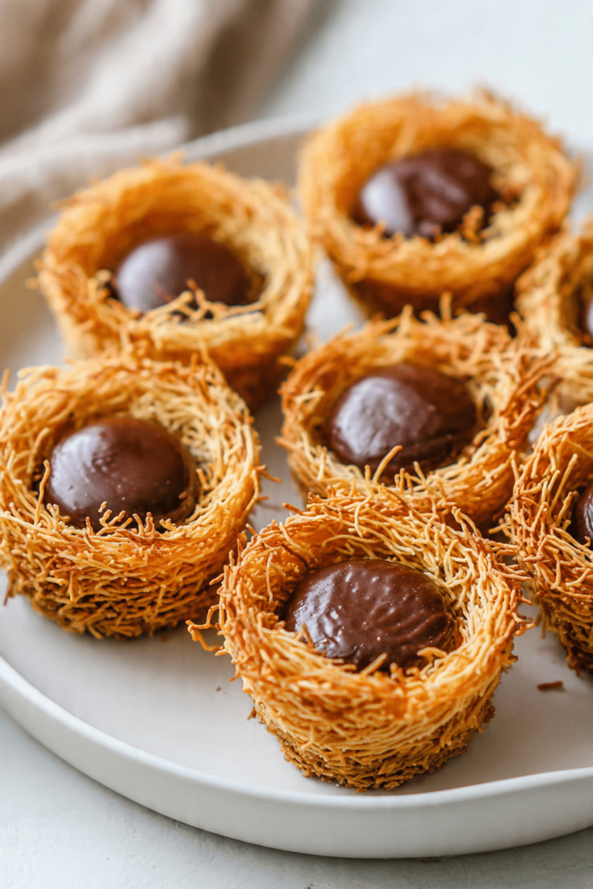 Kunafa Chocolate Stuffed Cups