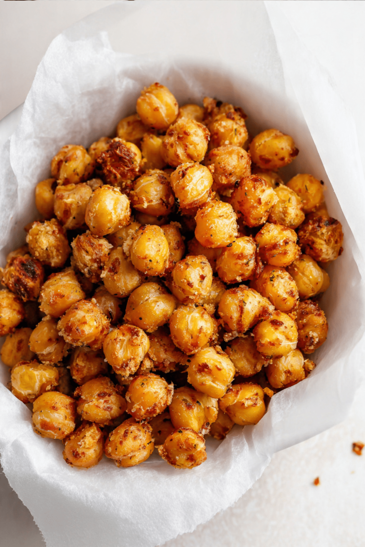 Crispy Parmesan Roasted Chickpeas