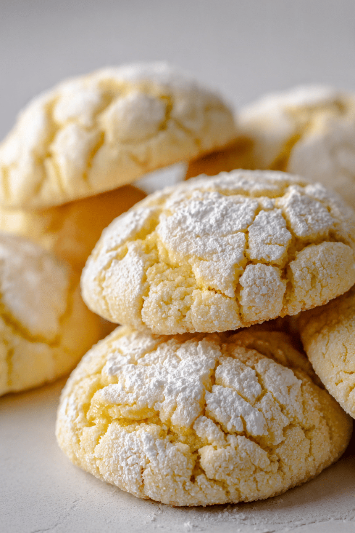 Lemon Sugar Crack Cookies (Crinkle Style)