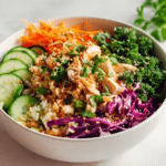 Crispy Rice Chicken Salad Bowl