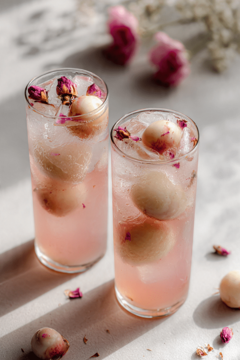 Lychee Rose Iced Drink