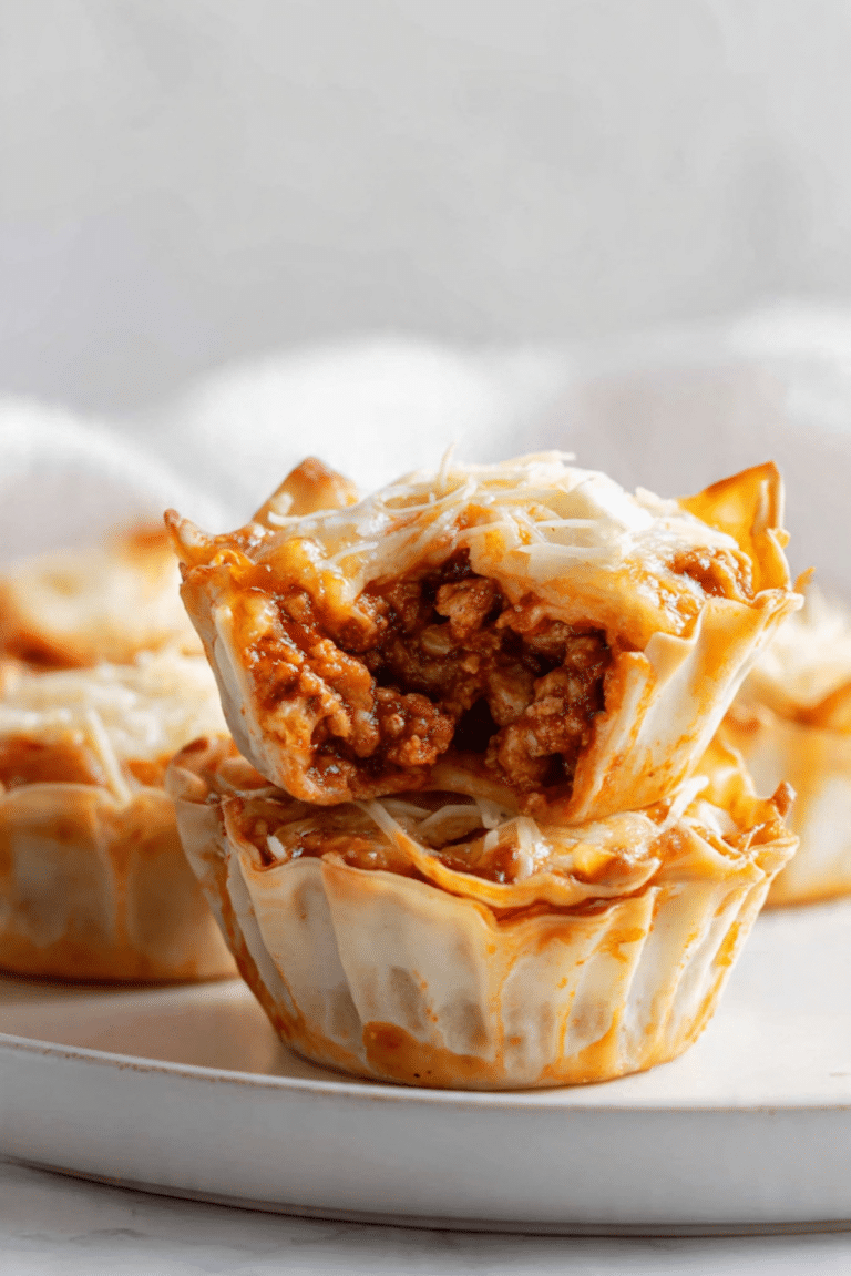 Dumpling Lasagna Cups