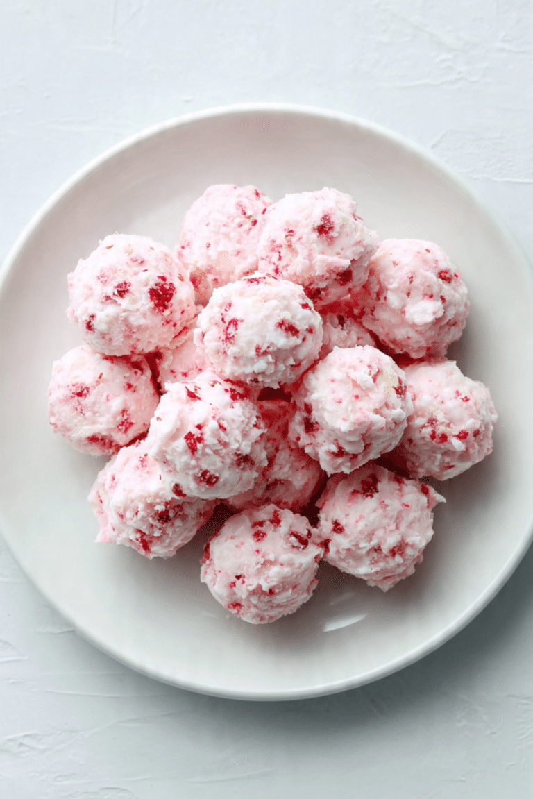 Strawberry Yogurt Clusters Frozen Bites