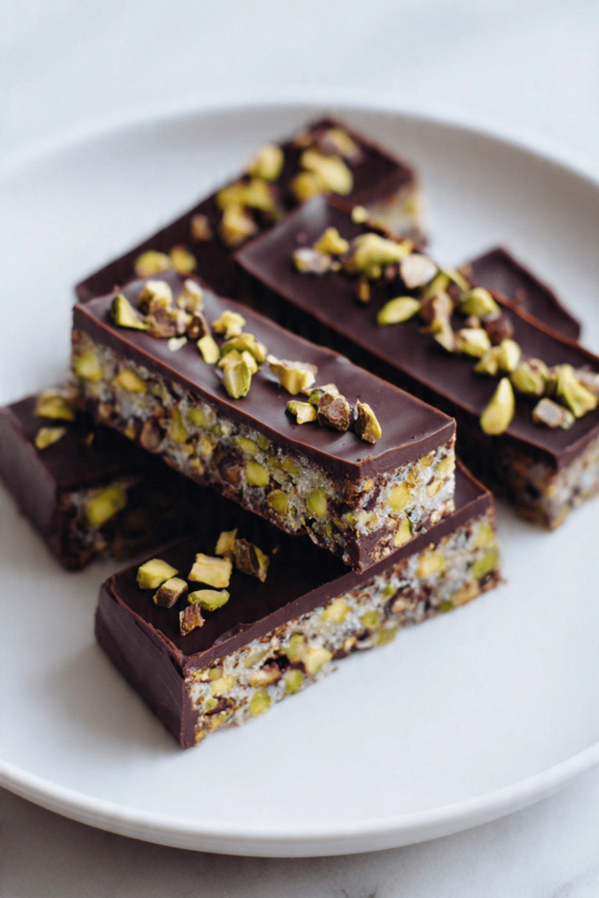 Chocolate Pistachio Crunch Bars
