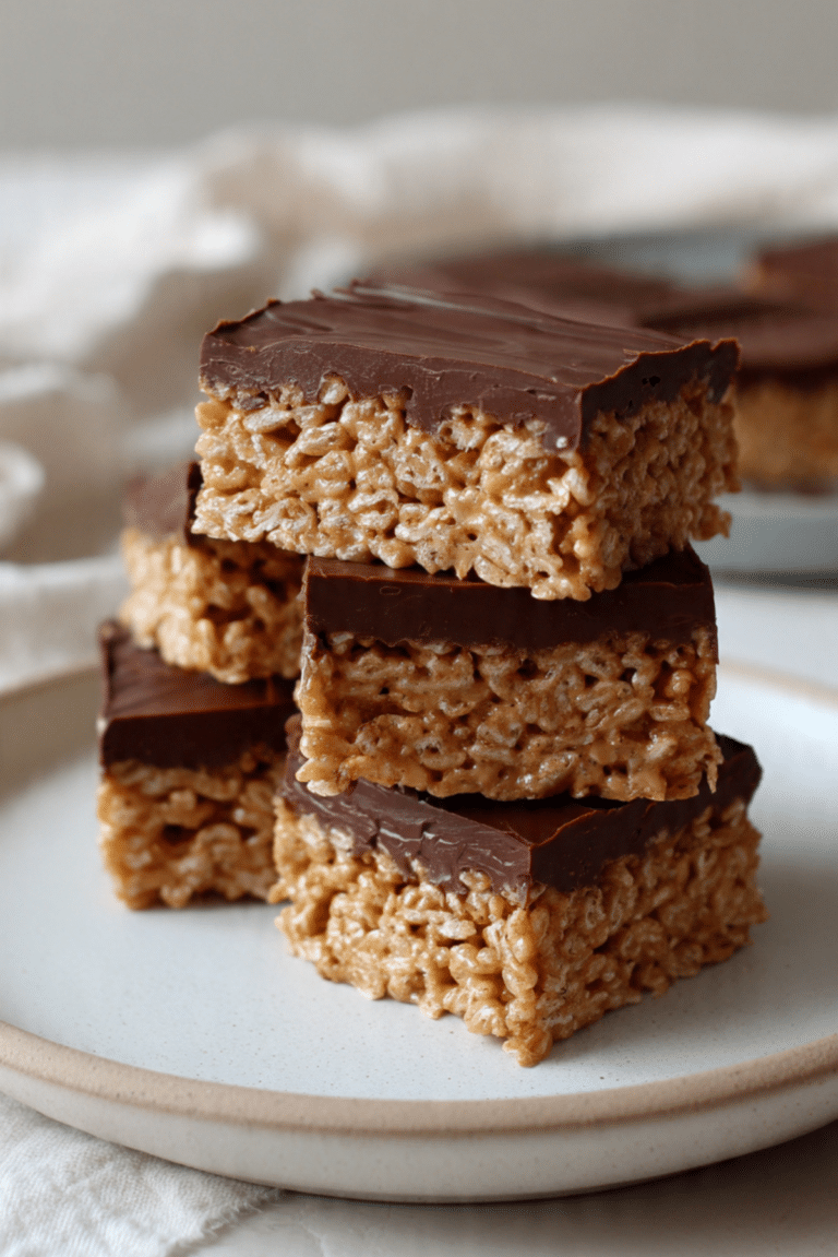 Peanut Butter Chocolate Rice Bars
