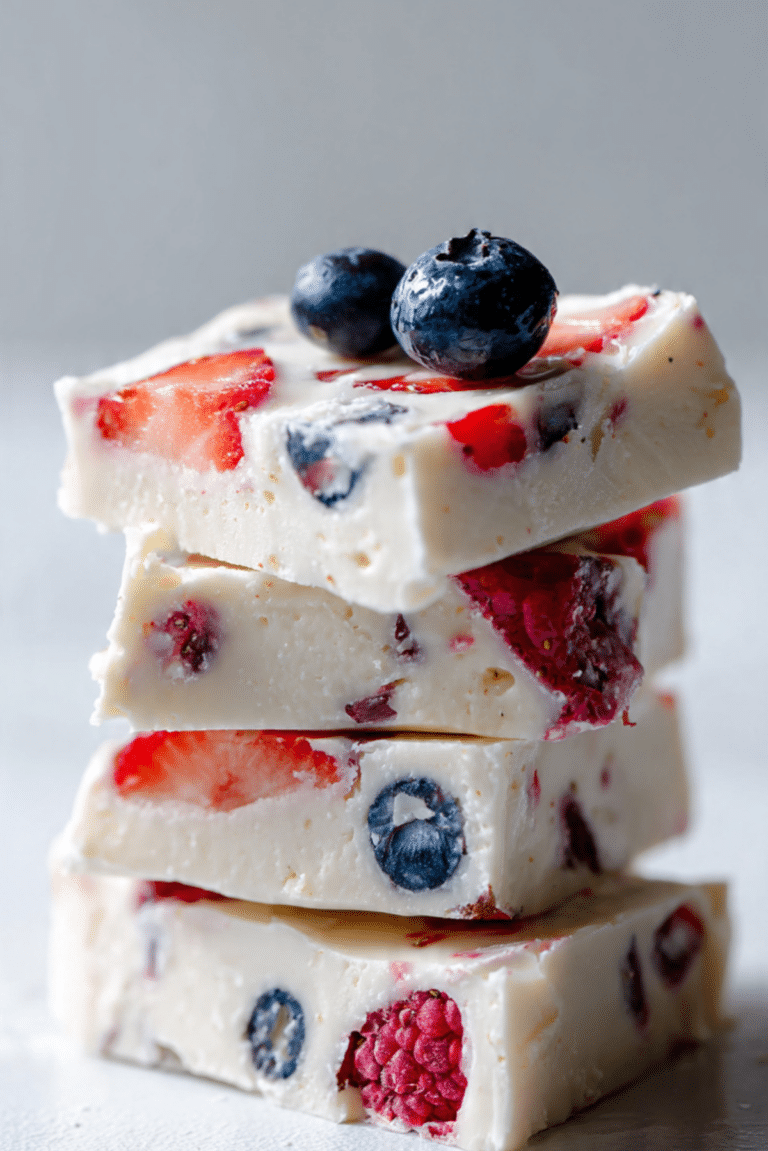 Frozen Yogurt Berry Bark