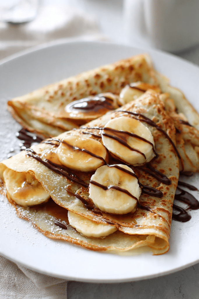 Caramelized Banana Crepes