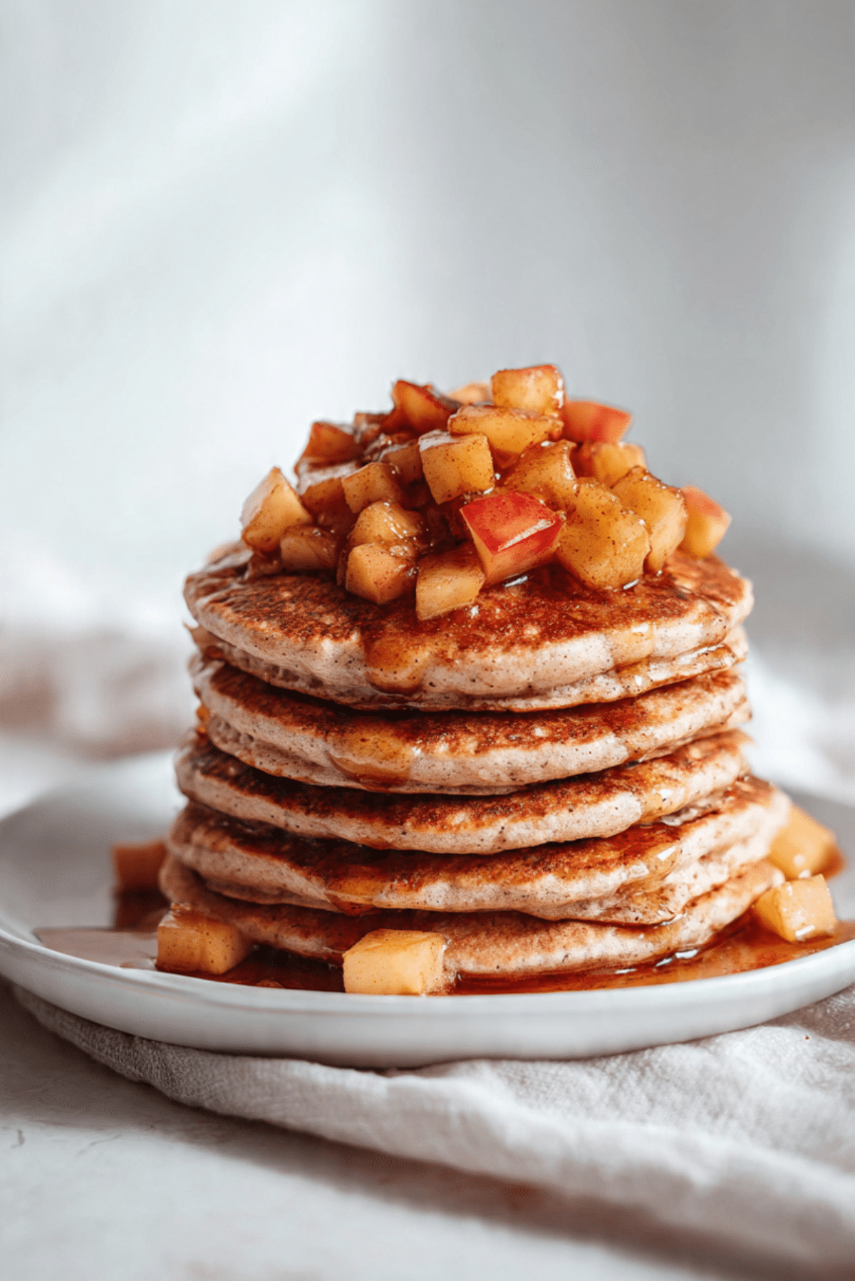 Cinnamon Apple Oat Pancakes