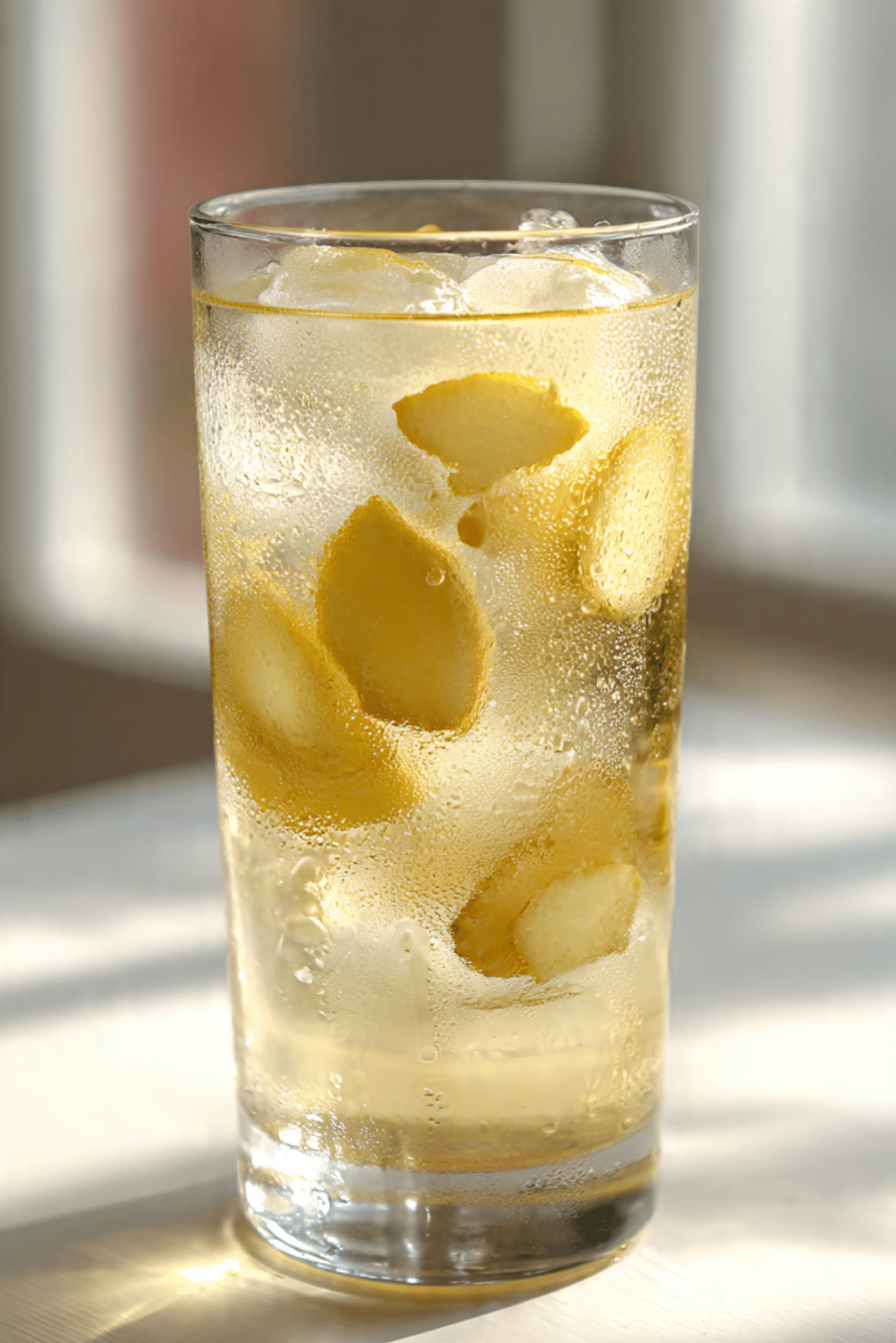 Iced Lemon Ginger Honey Drink