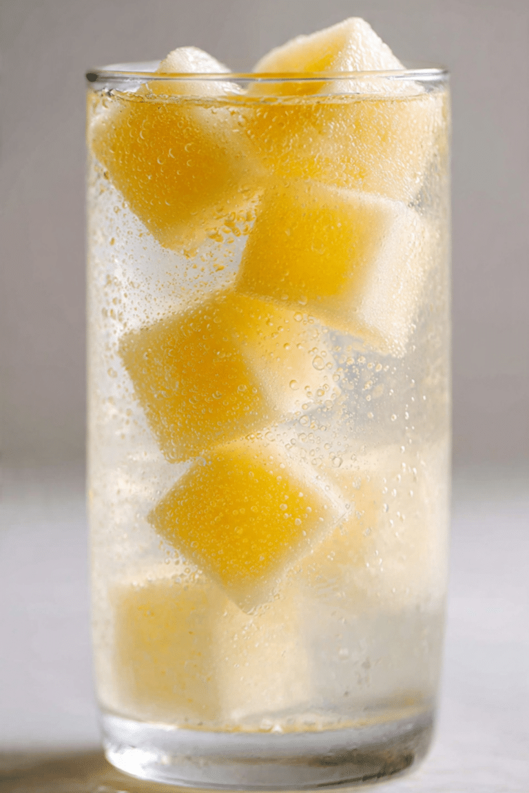 Frozen Lemon Soda Cube Drink Hack