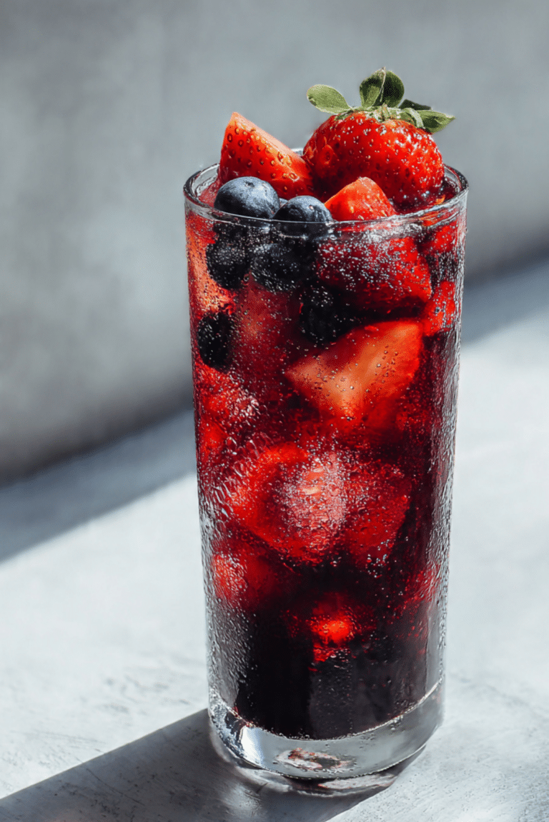 Iced Hibiscus Berry Drink