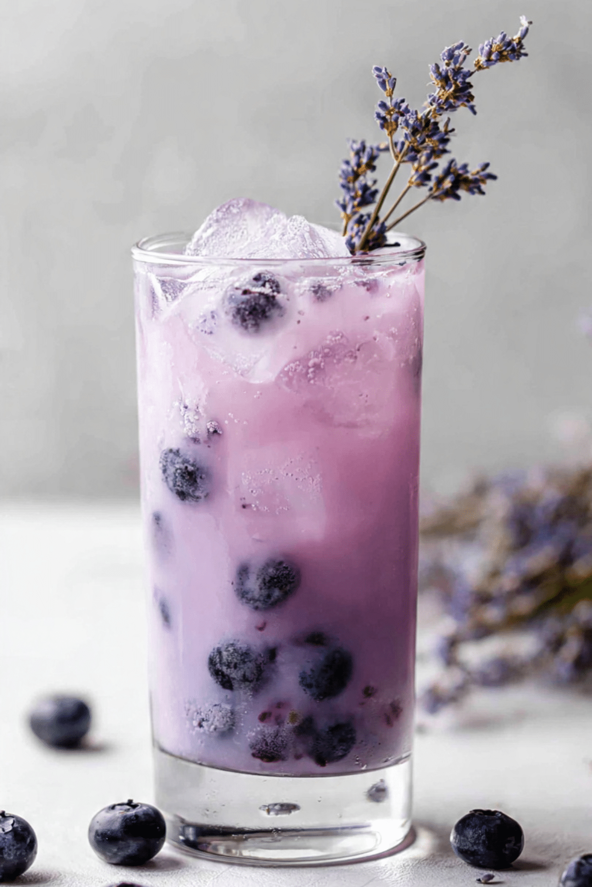 Blueberry Lavender Iced Drink