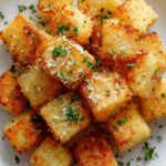 Crispy Parmesan Potato Cubes