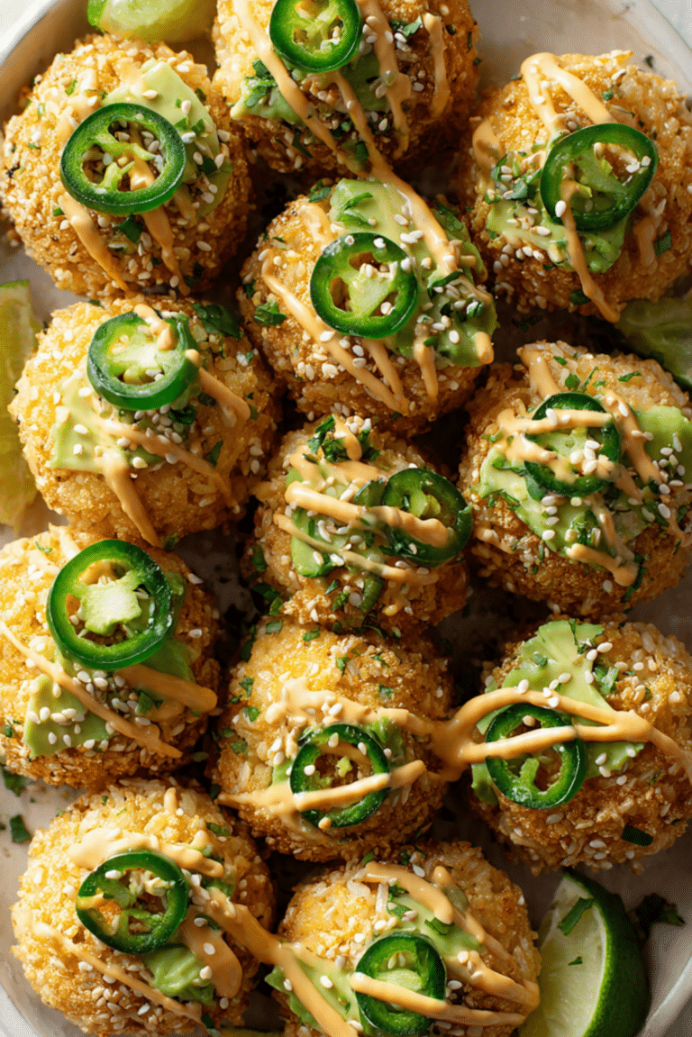Crispy Rice Avocado Bites