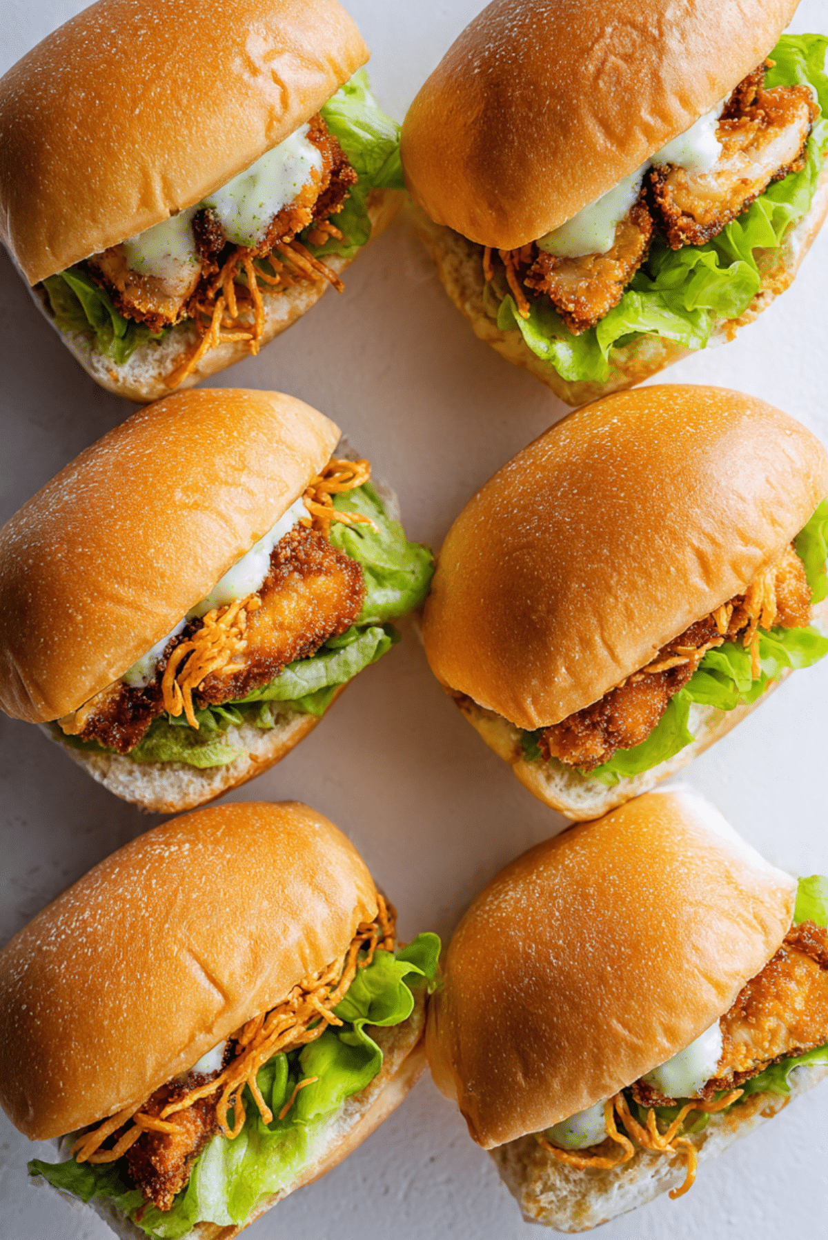 Crispy Noodle Chicken Bun