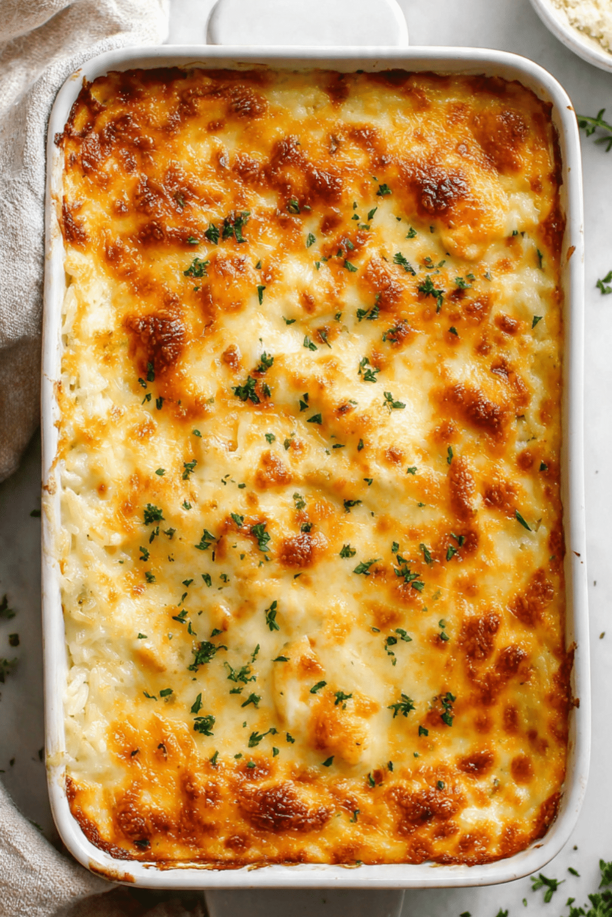 Cheesy Chicken Rice Bake