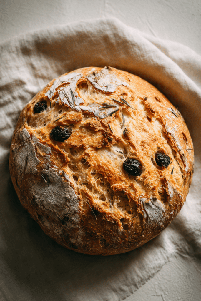 Olive oil bread with thyme is separable