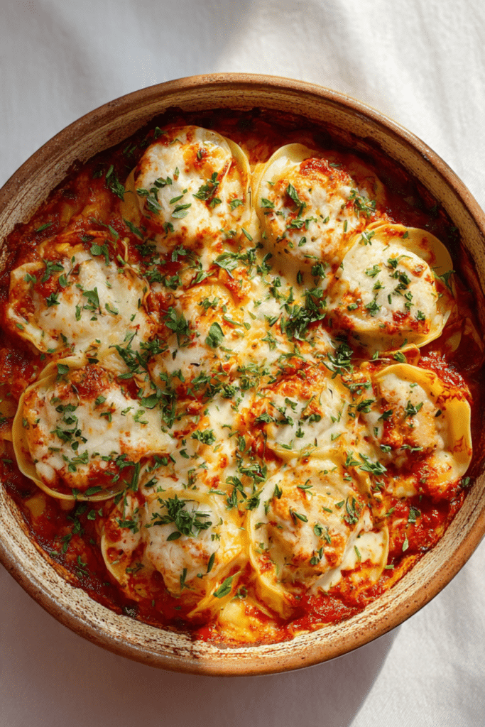 Deconstructed" Tofu Dumpling Lasagna