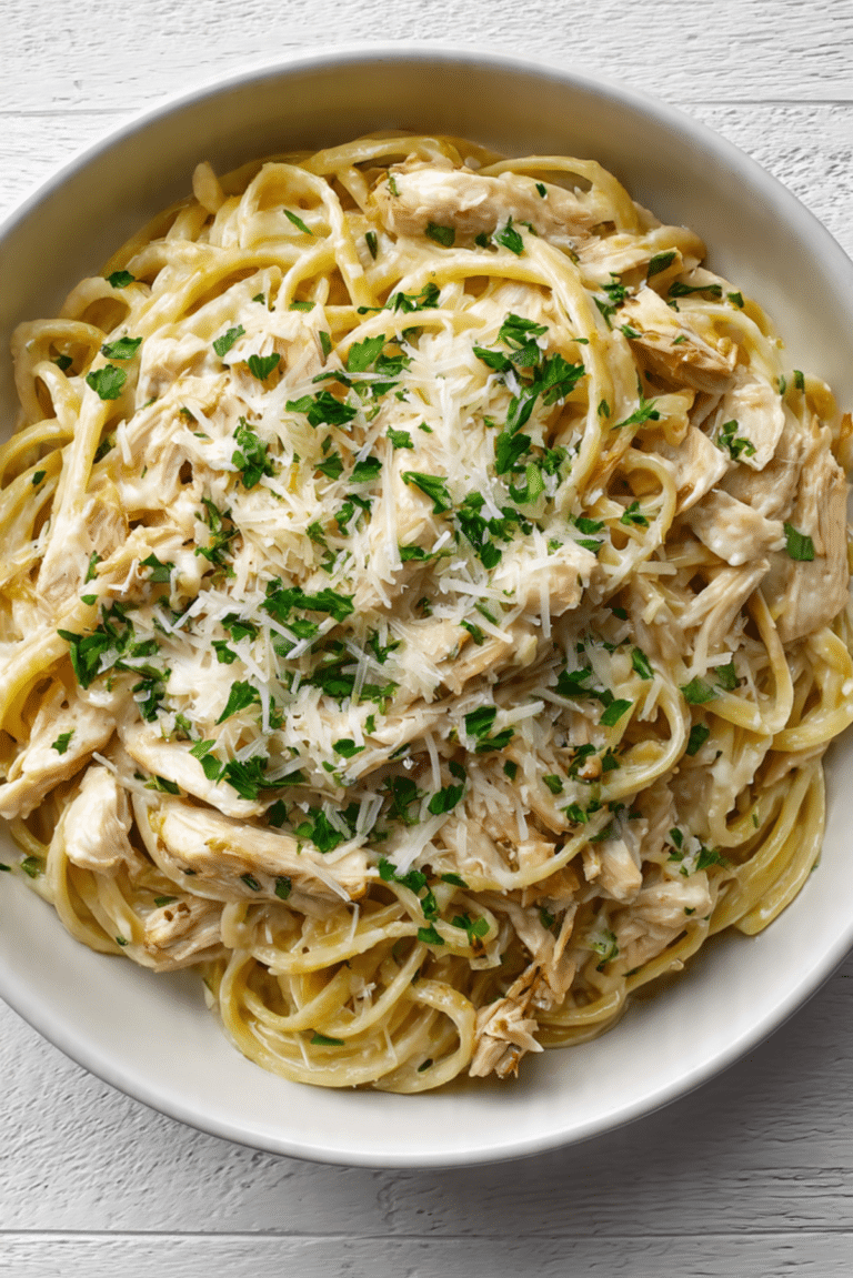 5-Minute Creamy Chicken Pasta Bowl