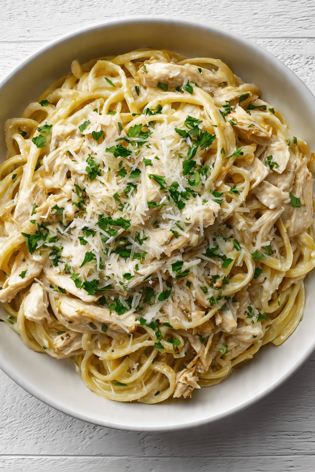 5-Minute Creamy Chicken Pasta Bowl
