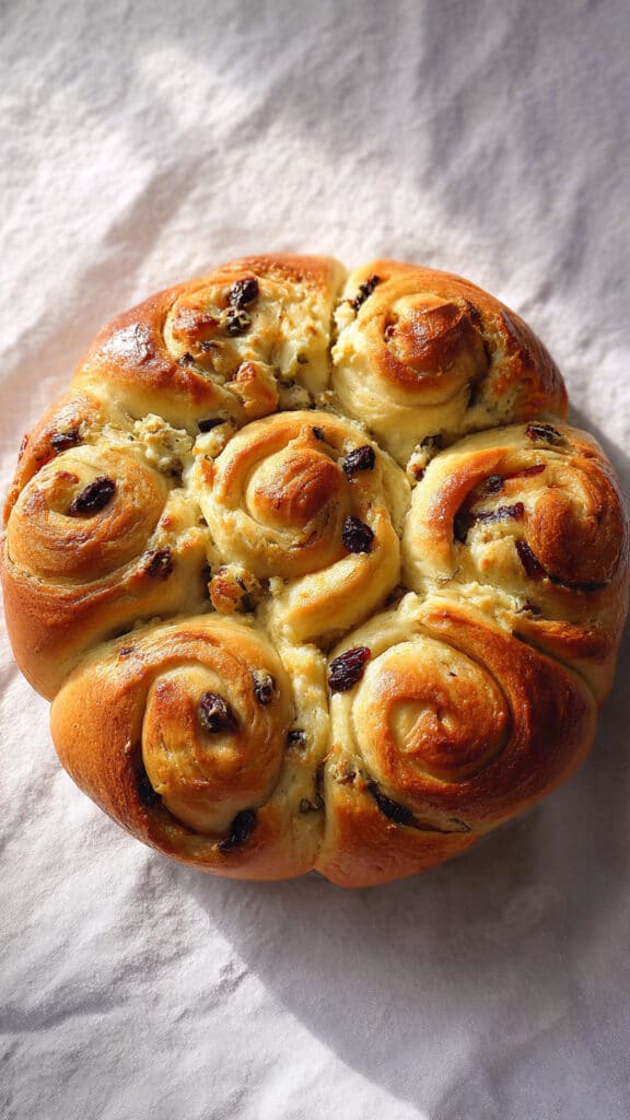 Feta Olive Swirl Bread