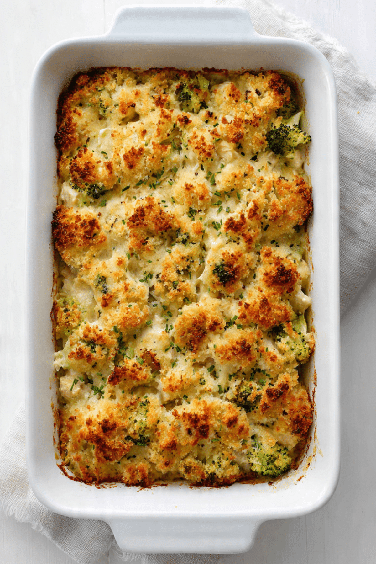 Chicken Divan with Stuffing Crust