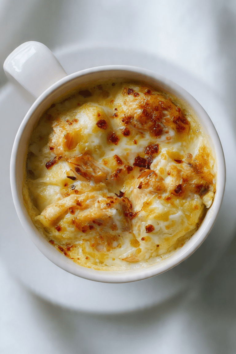 Egg Chicken Cheese Mug Bake Quick