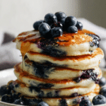 Blueberry Cottage Cheese Pancakes