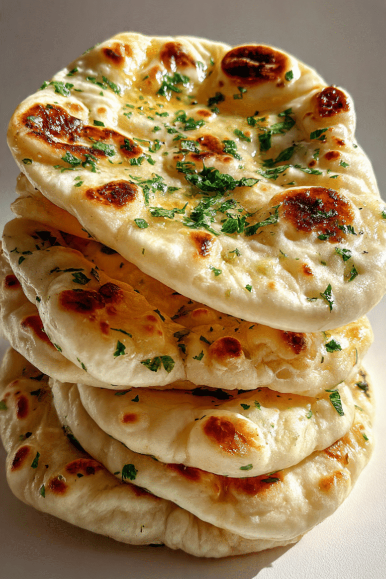 Garlic Yogurt Naan Bread