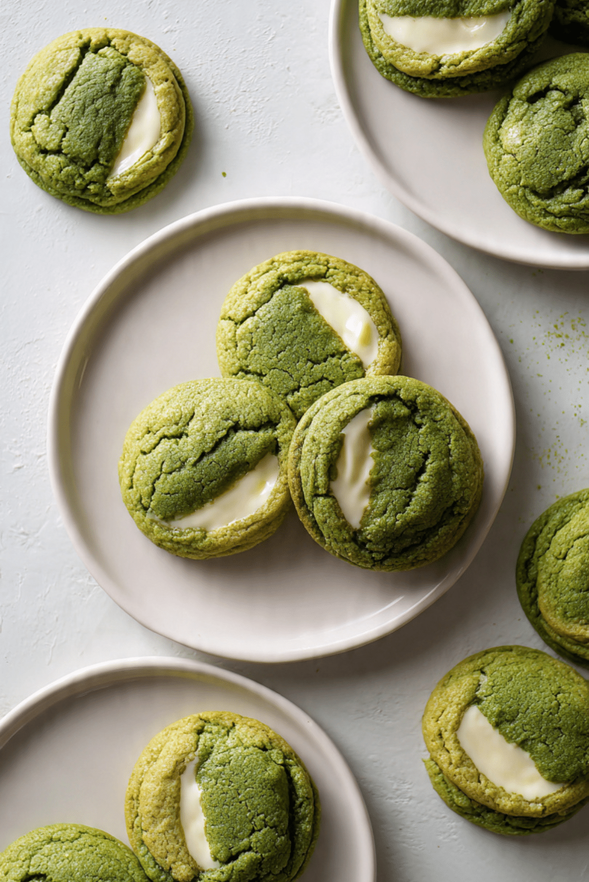 Matcha White Chocolate Lava Cookies