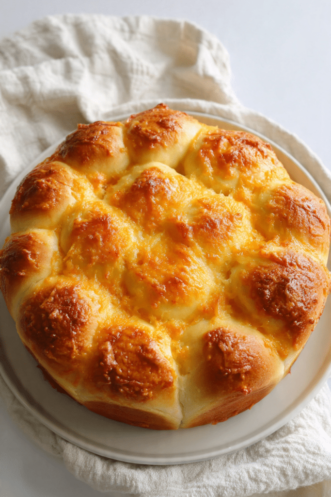 Cheesy Garlic Confit Brioche Rolls