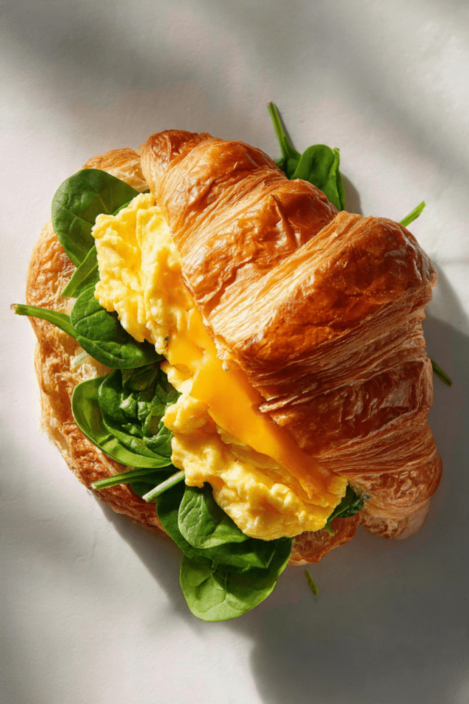 Savory Croissant Egg Pocket Flip Hack