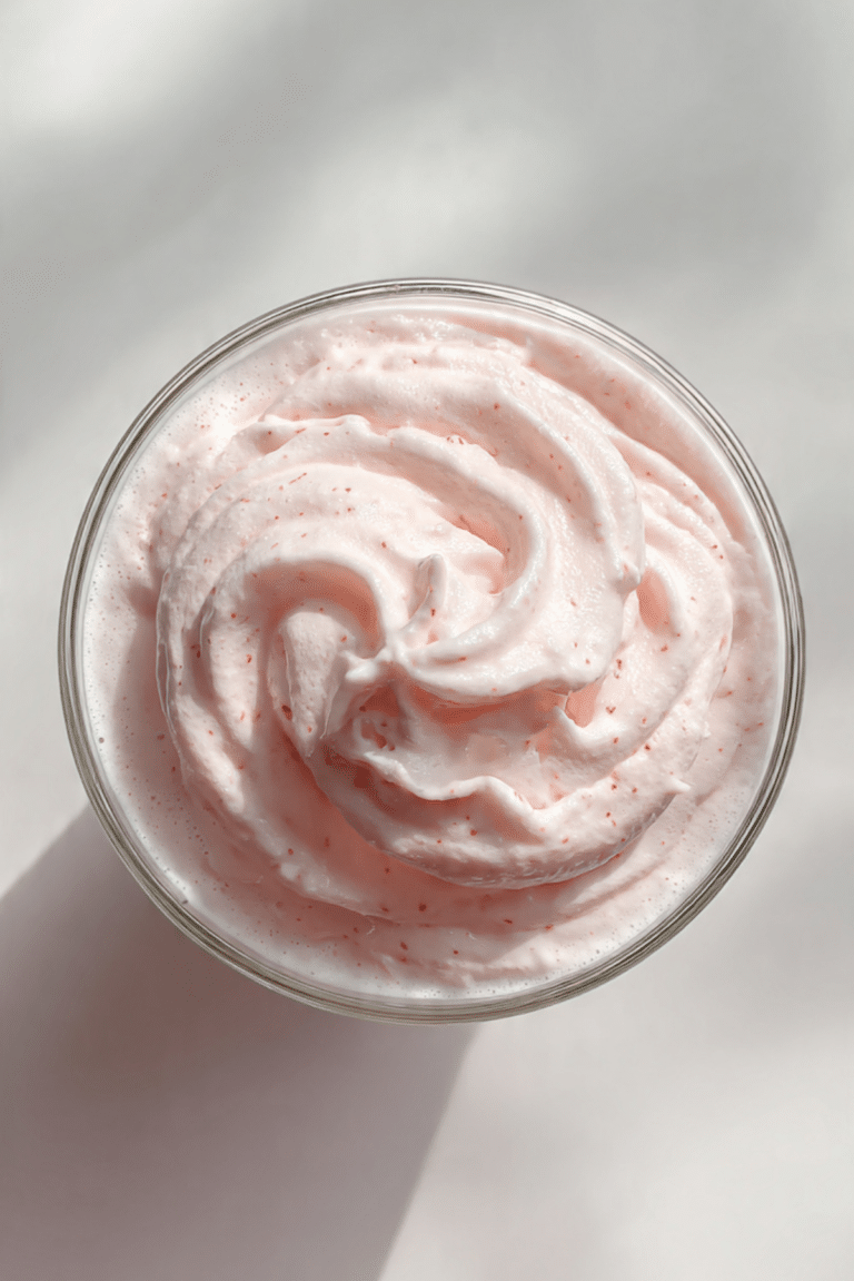 Whipped Strawberry Milk Foam