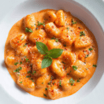 Creamy Garlic Orzo with Salmon