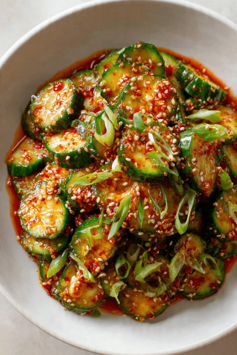 Viral Spicy Cucumber Salad
