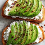 Avocado Cottage Cheese Toast