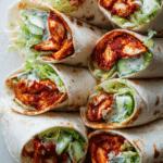 Harissa Roast Chicken Wraps
