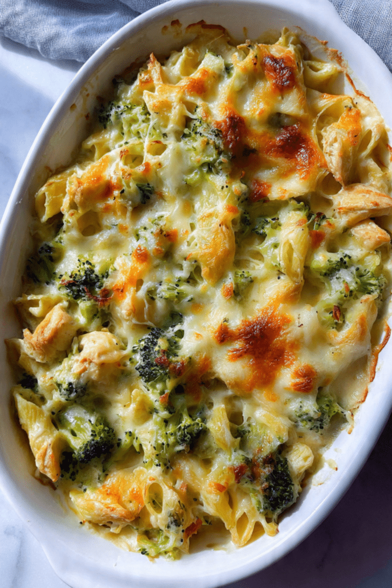 Chicken Divan Pasta Bake