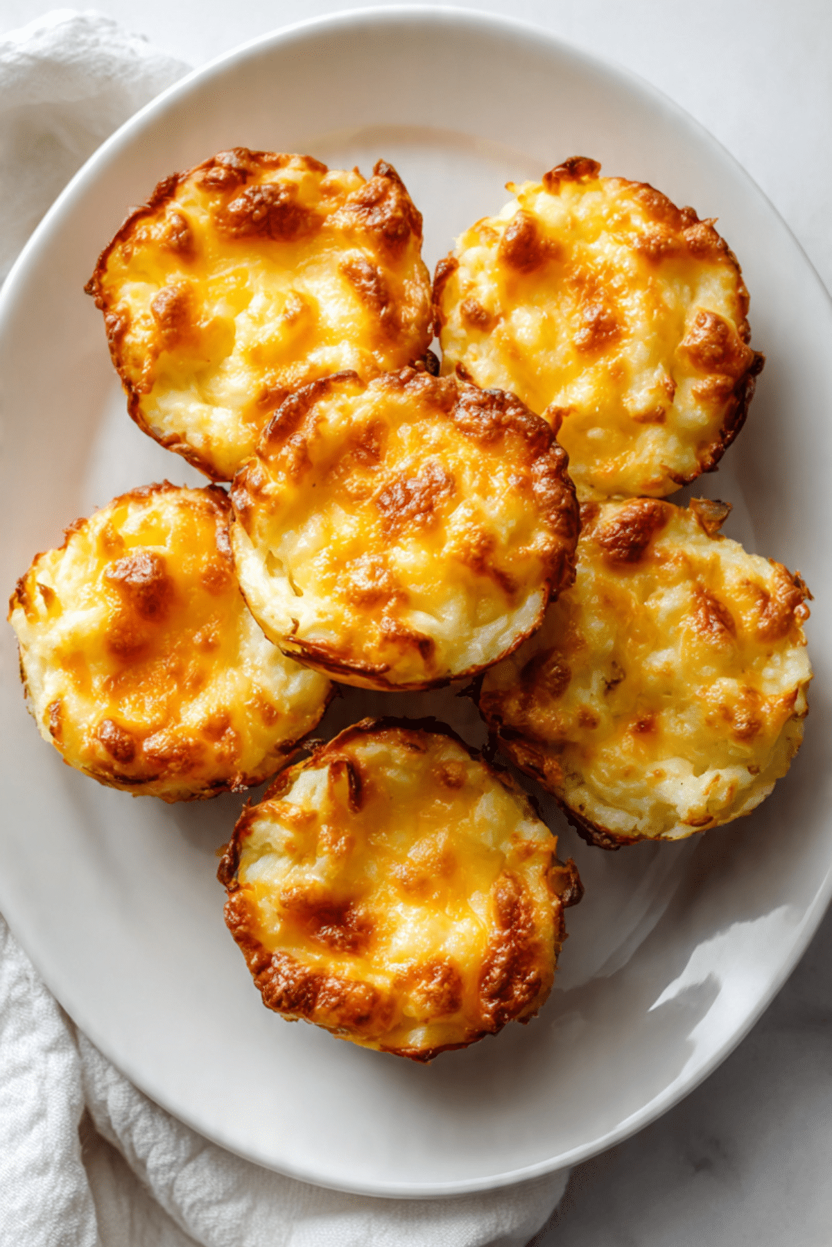 Cheesy Potato Volcano Cups