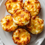Cheesy Potato Volcano Cups