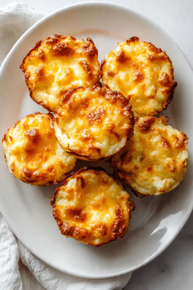 Cheesy Potato Volcano Cups