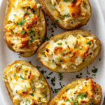 Stuffed Potato Chicken Boats