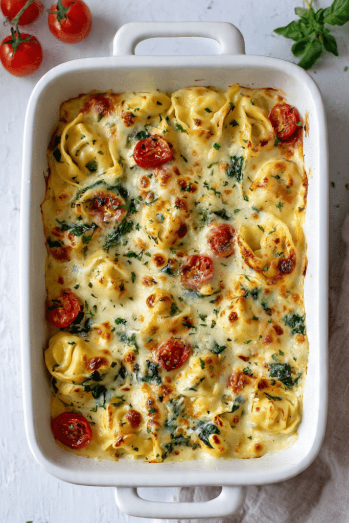 Creamy Tortellini Bake