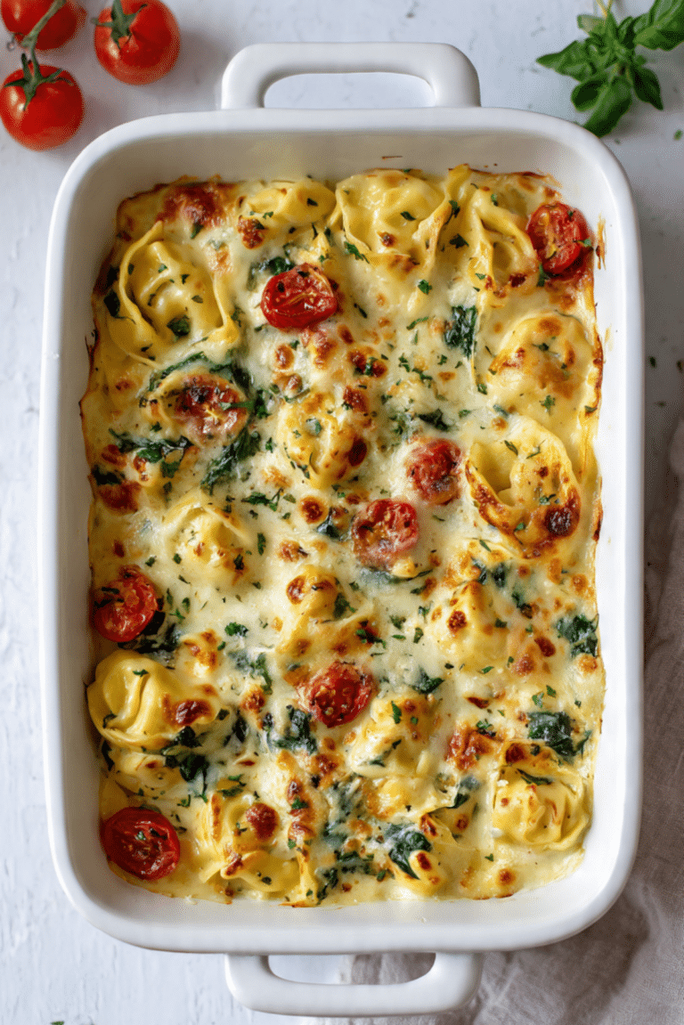 Creamy Tortellini Bake
