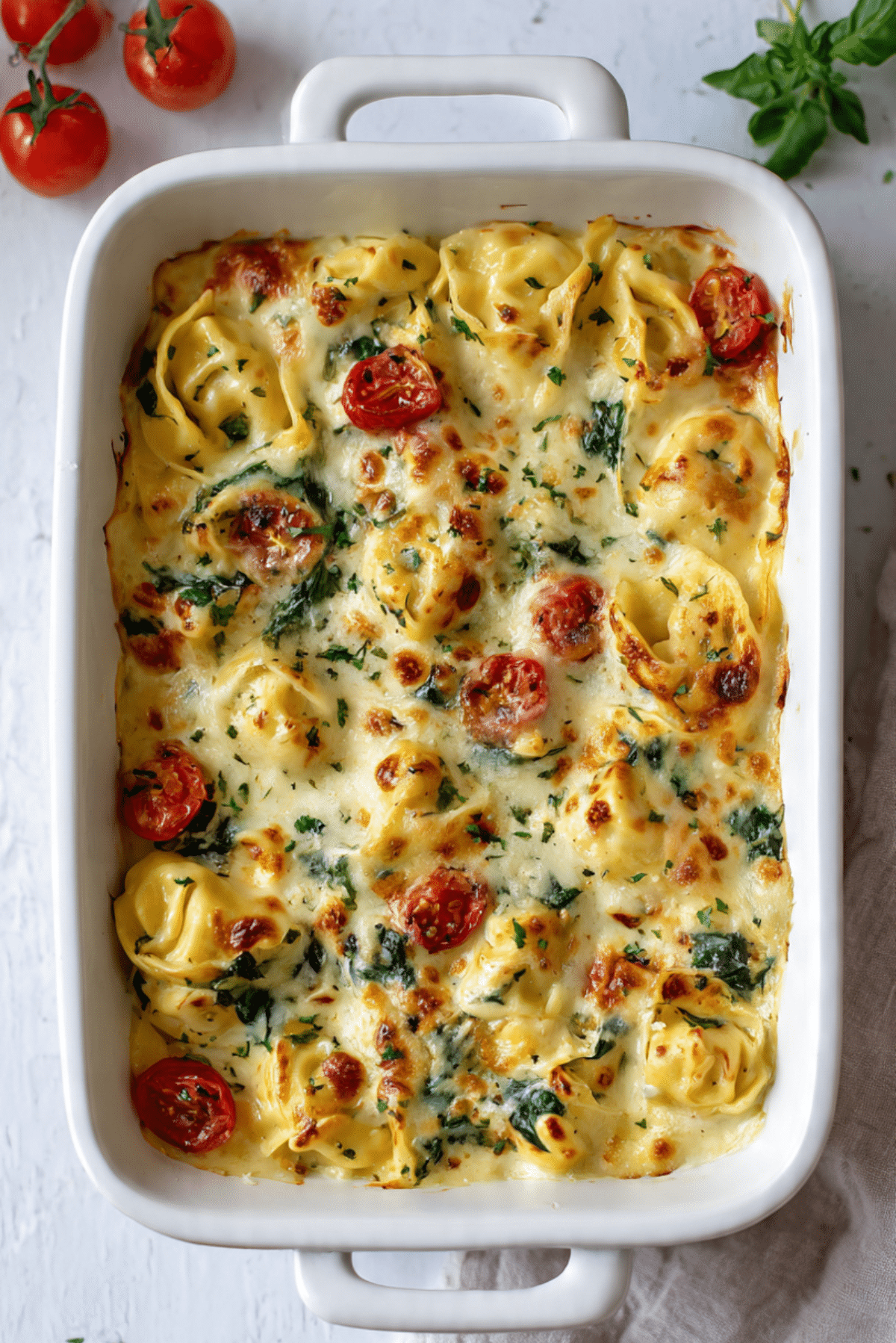 Creamy Tortellini Bake