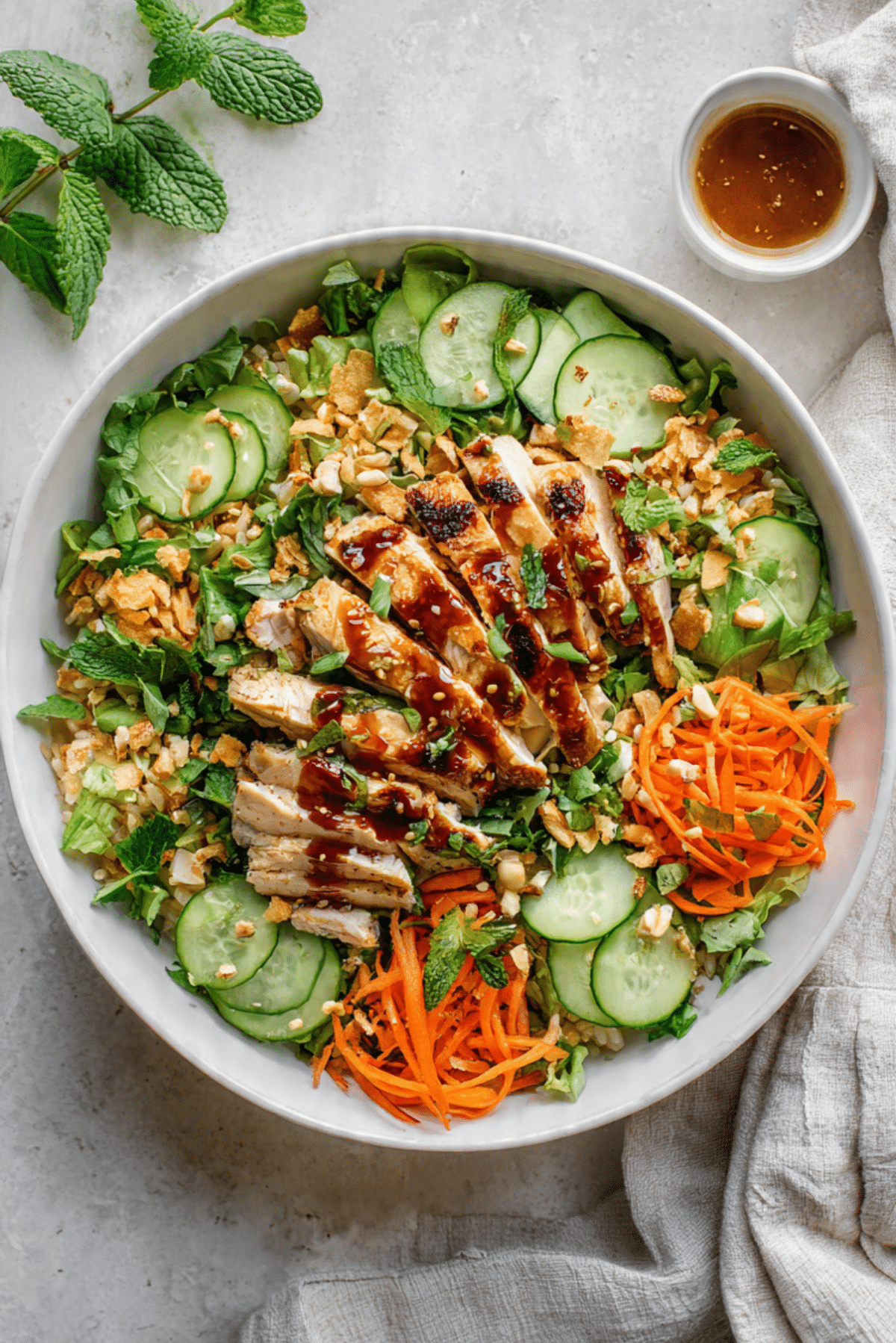 Crispy Rice Salad with Chicken