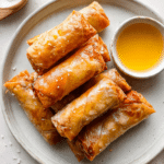 Garlic Butter Chicken Bites with Rice Paper