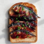 Grilled "Barbecue-style" Sardines on Toast